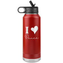 Load image into Gallery viewer, I Love Dance Water Bottle
