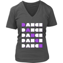 Load image into Gallery viewer, Dance Dance V-Neck Tee
