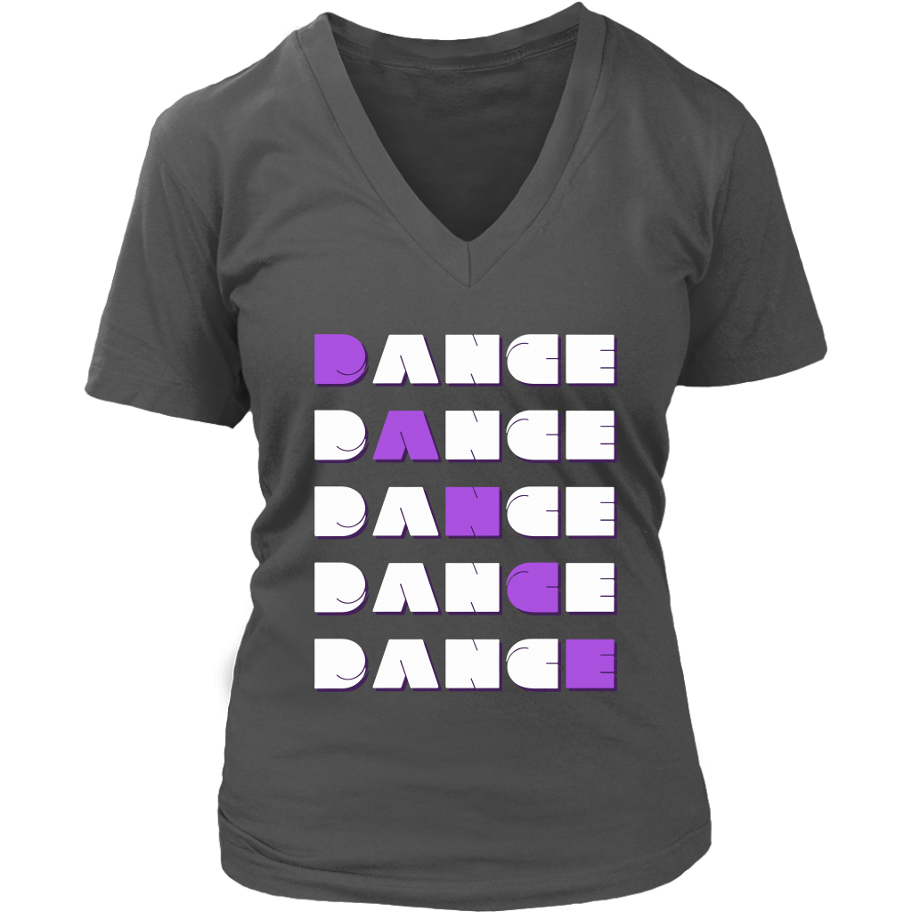 Dance Dance V-Neck Tee