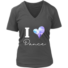 Load image into Gallery viewer, I Love Dance V-Neck Tee
