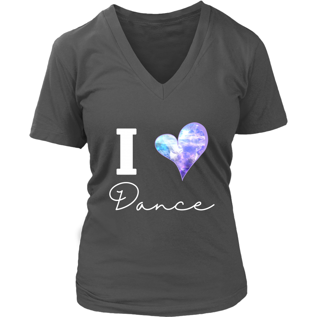 I Love Dance V-Neck Tee