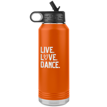 Load image into Gallery viewer, Live. Love. Dance. Water Bottle
