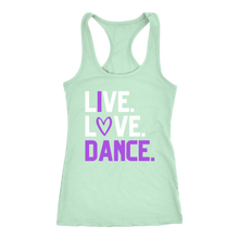 Load image into Gallery viewer, Live. Love. Dance. Tank
