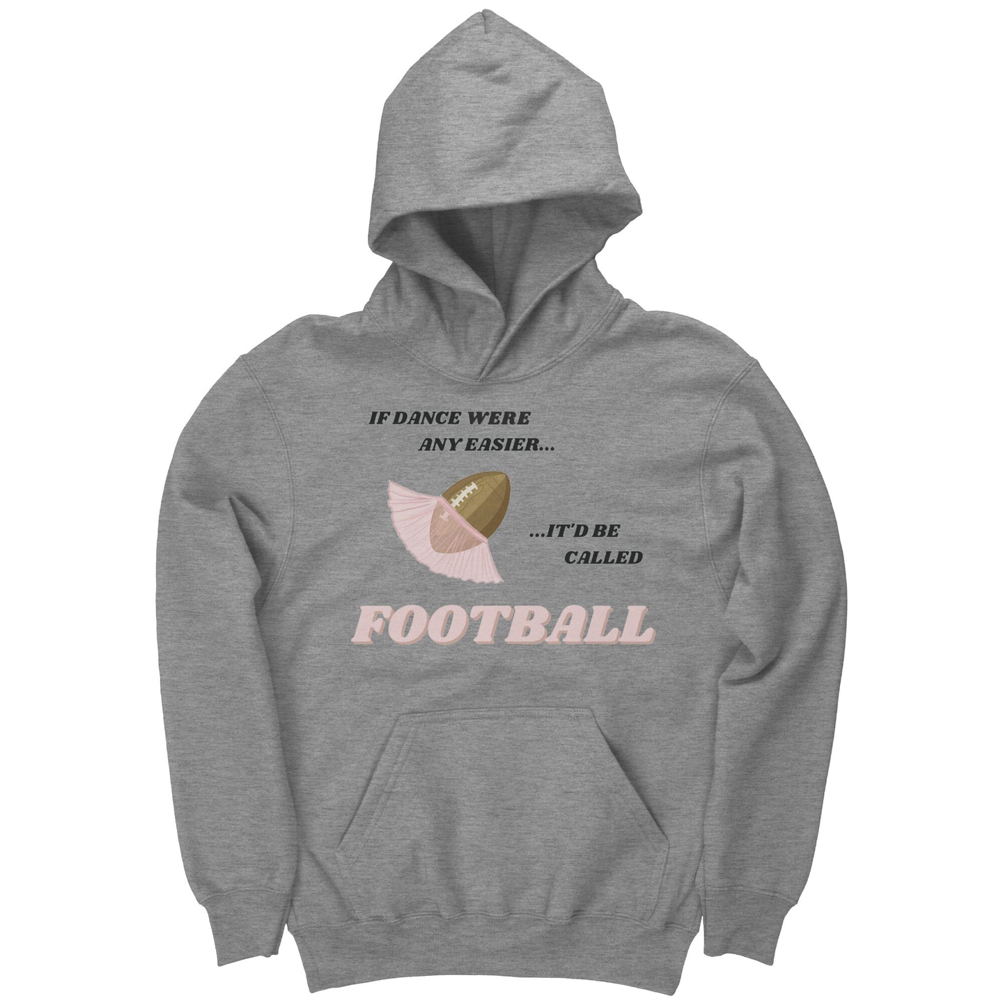 Dance vs Football Youth Hoodie