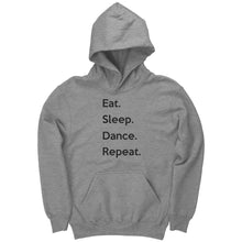 Load image into Gallery viewer, Eat. Sleep. Dance. Repeat. Youth Hoodie
