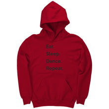 Load image into Gallery viewer, Eat. Sleep. Dance. Repeat. Youth Hoodie
