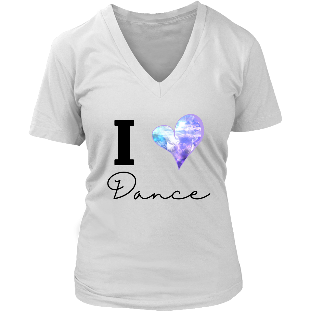 I Love Dance V-Neck Tee