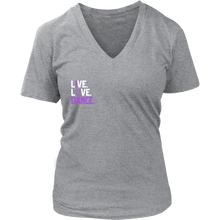 Load image into Gallery viewer, Live. Love. Dance. V-Neck Tee
