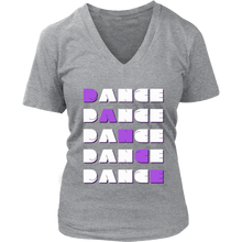 Load image into Gallery viewer, Dance Dance V-Neck Tee
