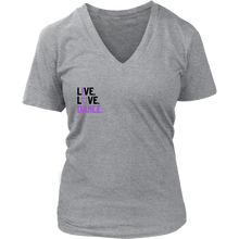 Load image into Gallery viewer, Live. Love. Dance. V-Neck Tee
