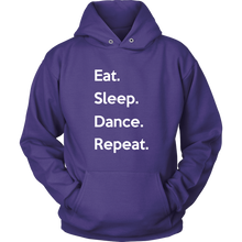 Load image into Gallery viewer, Eat. Sleep. Dance. Repeat. Hoodie
