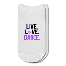 Load image into Gallery viewer, L(I)ve. Love. Dance. Socks - white
