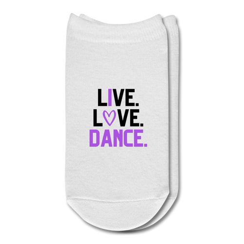 L(I)ve. Love. Dance. Socks - white