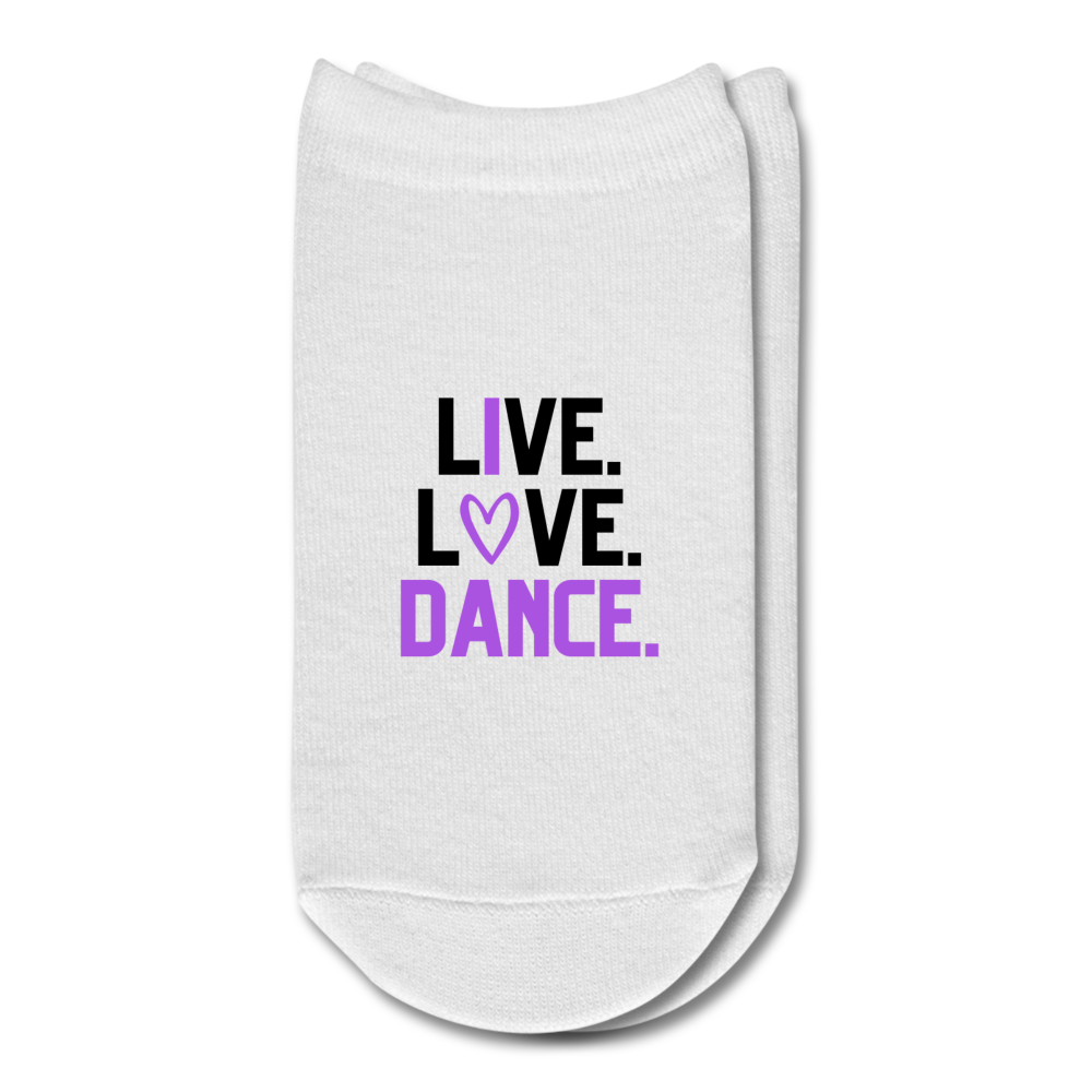 L(I)ve. Love. Dance. Socks - white