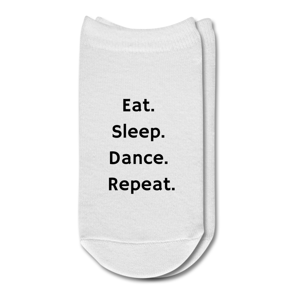 Eat. Sleep. Dance. Repeat. Socks - white