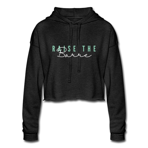 Raise The Barre Cropped Hoodie - deep heather
