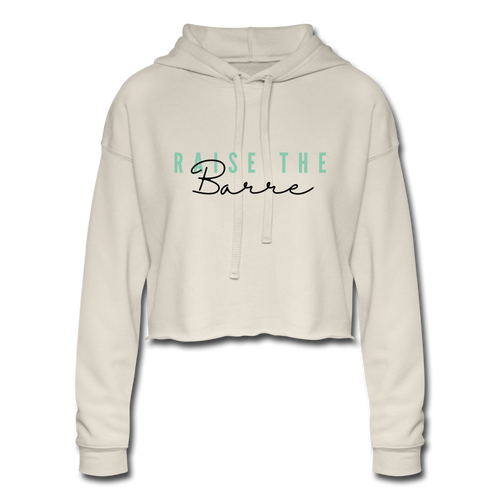 Raise The Barre Cropped Hoodie - dust