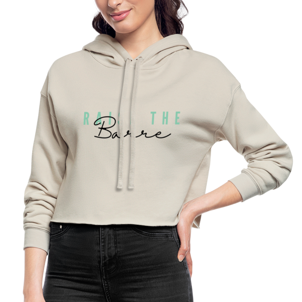 Raise The Barre Cropped Hoodie - dust