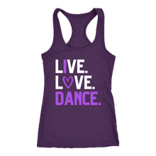 Load image into Gallery viewer, Live. Love. Dance. Tank
