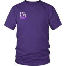 Load image into Gallery viewer, Live. Love. Dance. Tee
